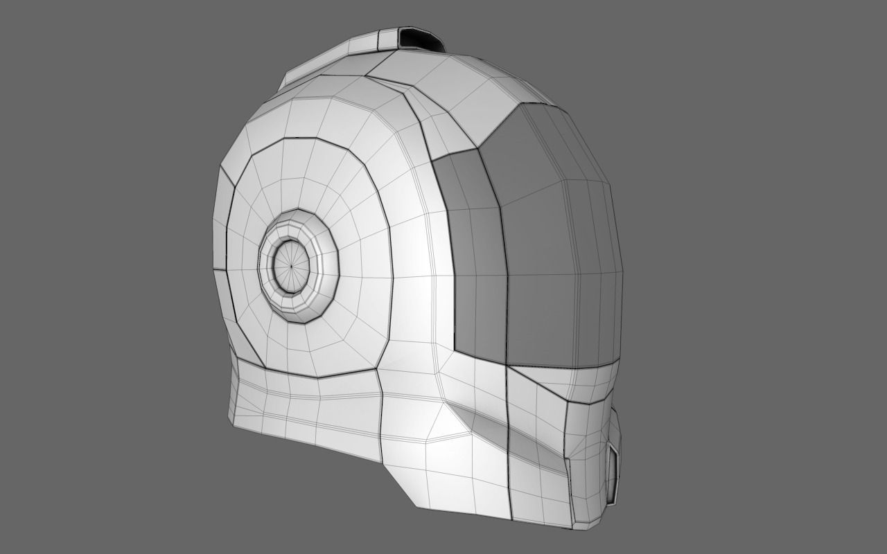Halo Sci Fi Helmet Free 3D model_4