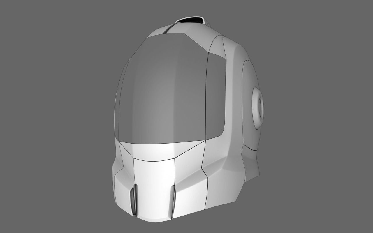 Halo Sci Fi Helmet Free 3D model_2