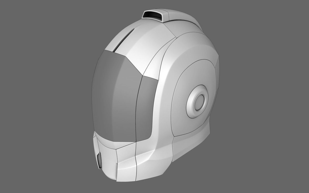Halo Sci Fi Helmet Free 3D model_1
