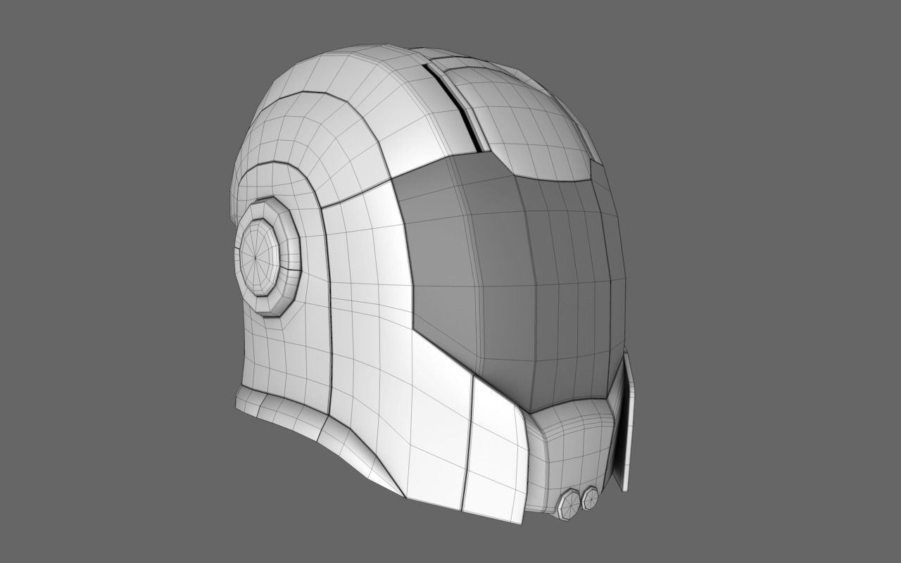 Halo Sci Fi Helmet Free 3D model_4