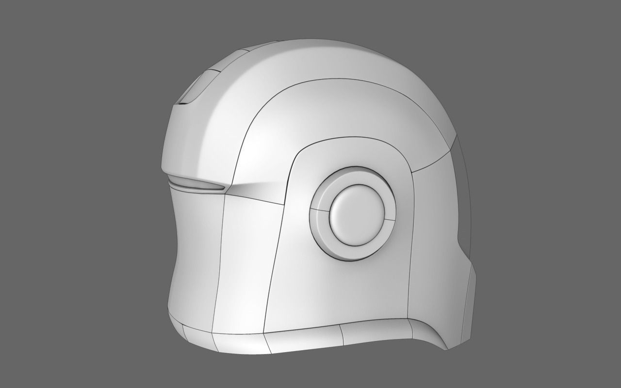 Halo Sci Fi Helmet Free 3D model_2