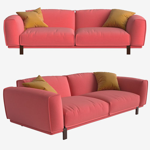 Moroso bold sofa 245x107x70 3D model