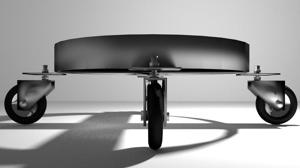 Trolley - Gas Cylinder 3D model_1