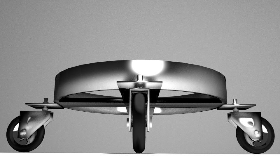 Trolley - Gas Cylinder 3D model_3