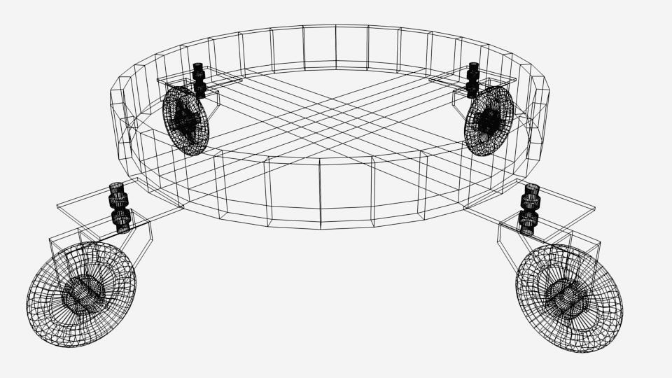 Trolley - Gas Cylinder 3D model_4
