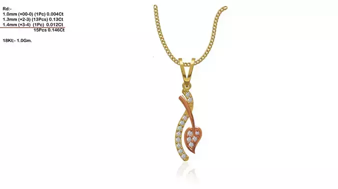 Gold Pendant With Diamonds 169