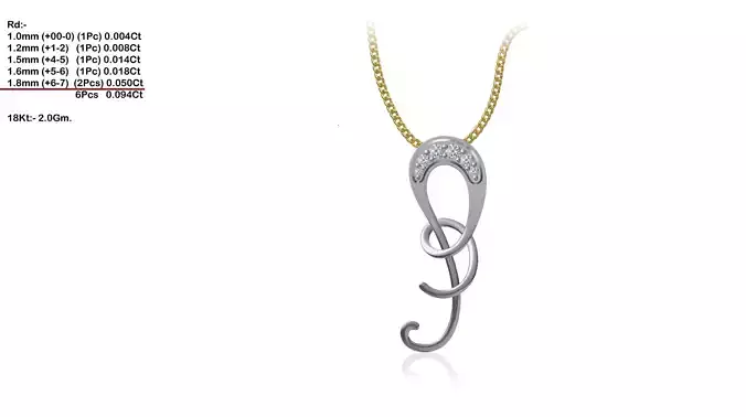 Silver Pendant With Gemstones 1