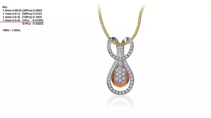 Loop Pendant With Diamonds 2