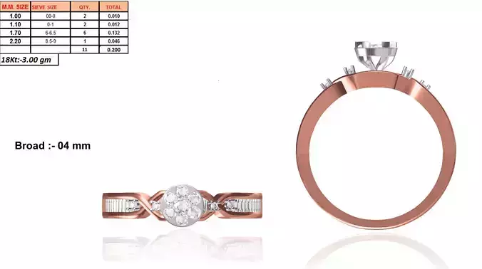 Rose Gold Engagement Ring With Diamonds 28