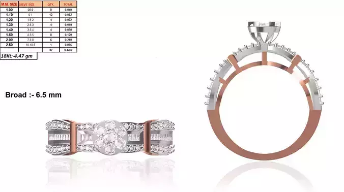 Rose Gold Engagement Ring With Diamonds 30