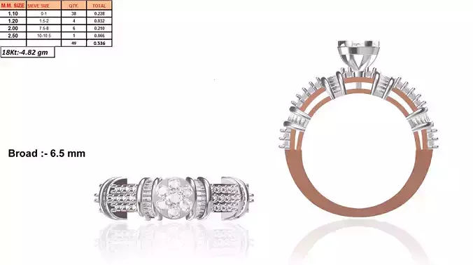 Rose Gold Engagement Ring With Diamonds 31