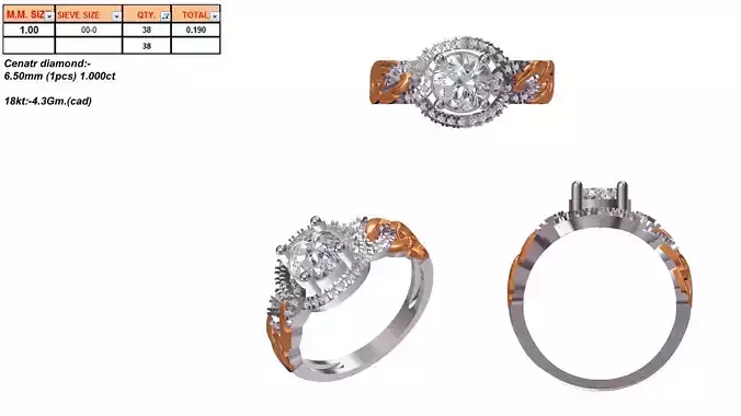 Marquise Shaped Silver Halo Ring With Diamonds