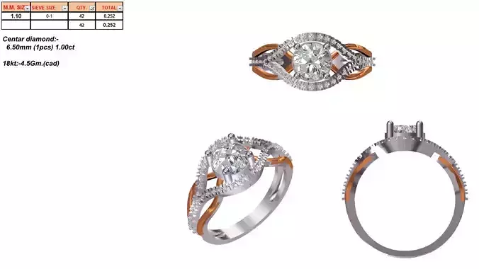 Marquise Shaped Silver Halo Ring With Diamonds 2