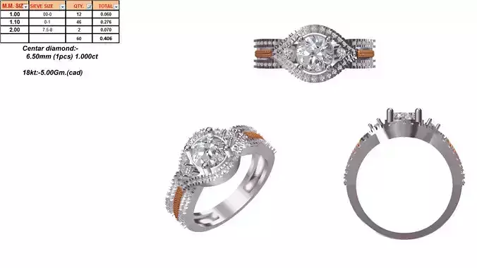 Marquise Shaped Silver Halo Ring With Diamonds 3