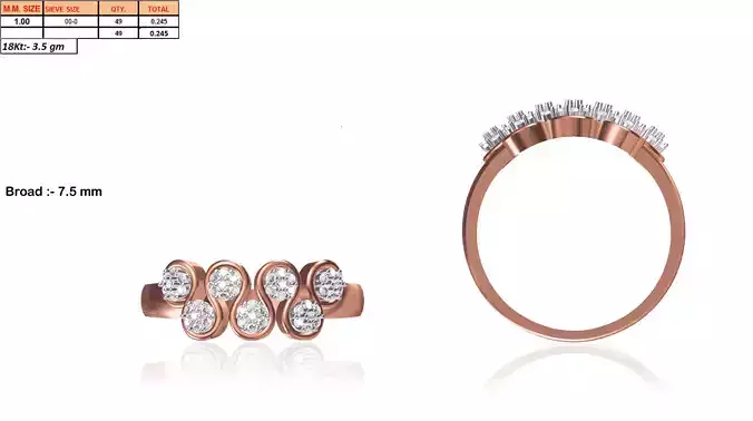 Rose Gold Engagement Ring With Diamonds 33