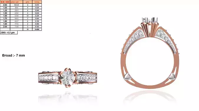 Rose Gold Engagement Ring With Diamonds 36
