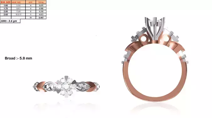 Rose Gold Engagement Ring With Diamonds 37