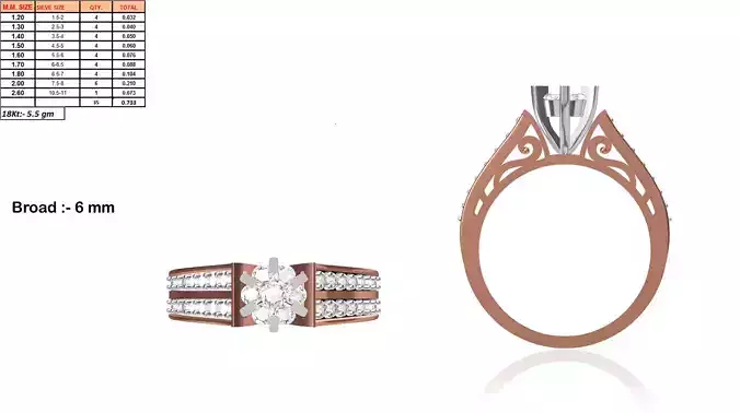 Rose Gold Engagement Ring With Diamonds 39