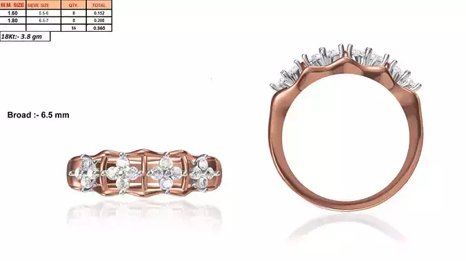 Rose Gold Engagement Ring With Diamonds 40