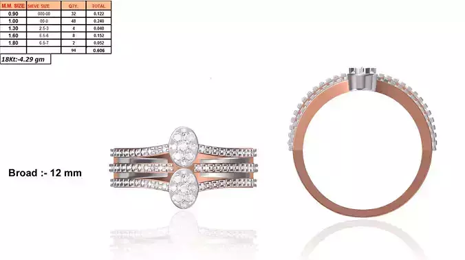 Rose Gold Engagement Ring With Diamonds 44