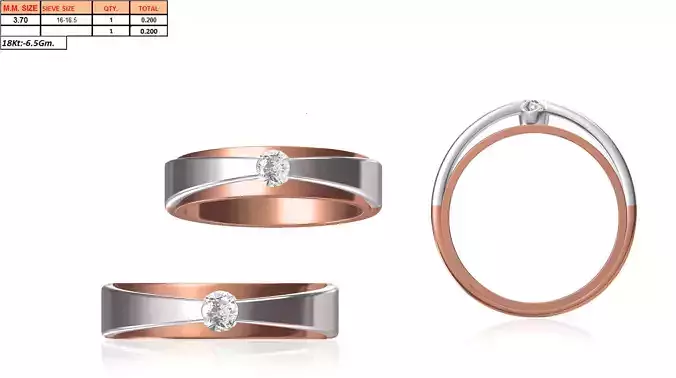 Rose Gold Engagement Ring With Diamonds 45