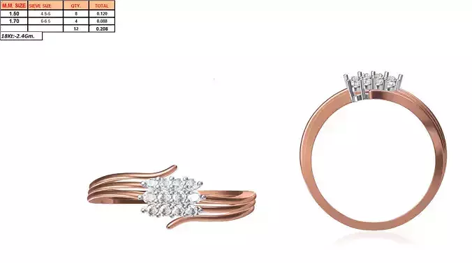 Rose Gold Engagement Ring With Diamonds 46