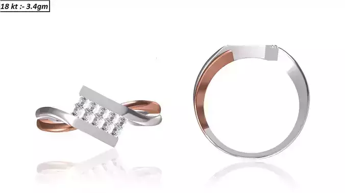 Rose Gold Engagement Ring With Diamonds 48