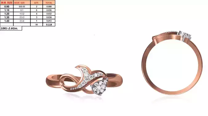 Rose Gold Engagement Ring With Diamonds 53