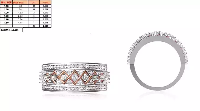 Silver Engagement Ring With Diamonds 157