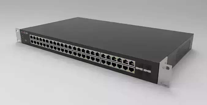 48 Way Network Switch 3D model