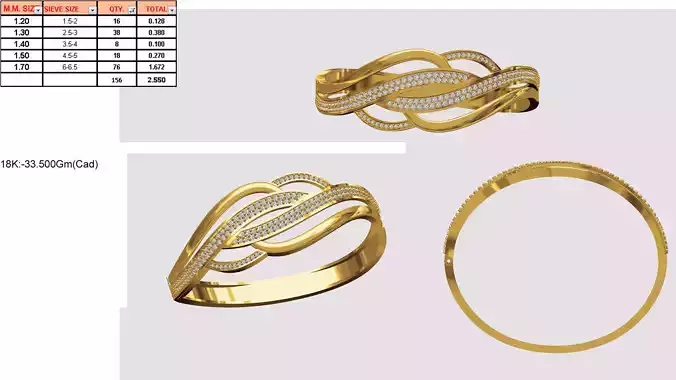 Swirl Gold Ring With Diamonds 83