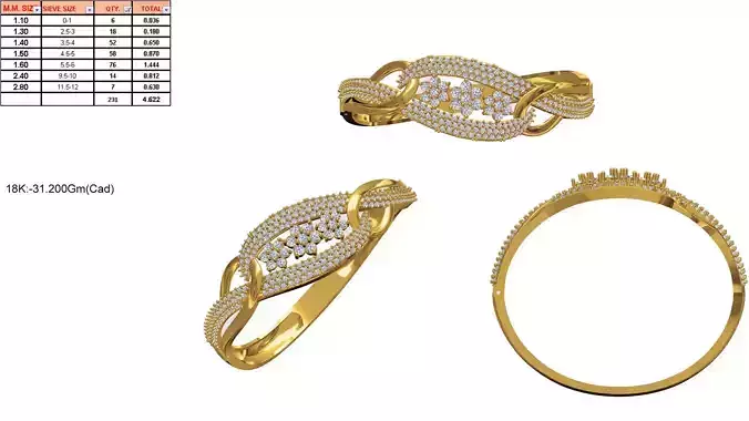 Swirl Gold Ring With Diamonds 84