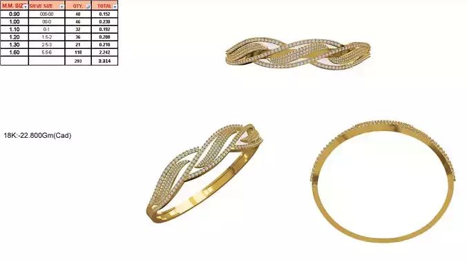 Leaf Shaped Gold Ring With Diamonds 19