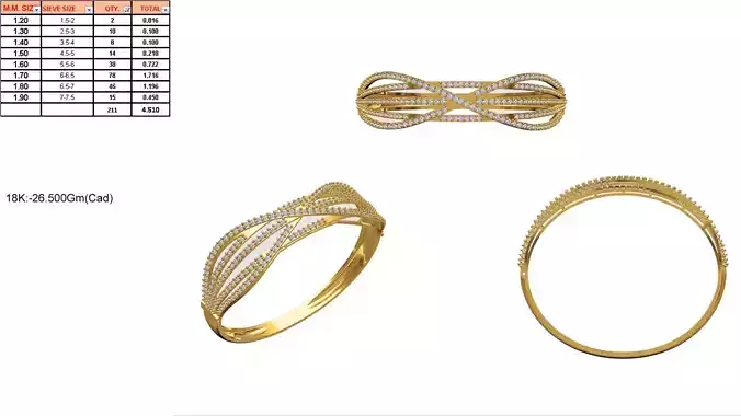 Gold Criss Cross Ring With Diamonds 2