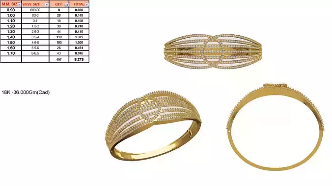 Gold Loop Ring With Diamonds 20