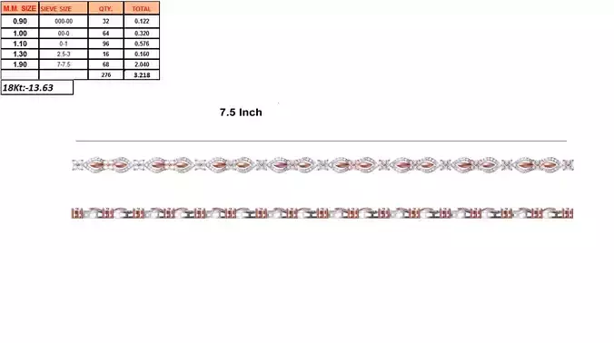 Bracelet With Diamonds 1 3D print model