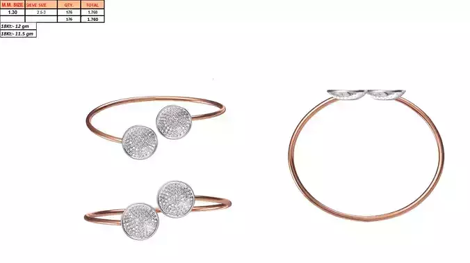 Round Shaped Thin Rose Gold Ring