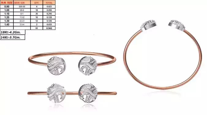 Round Shaped Thin Rose Gold Ring 1