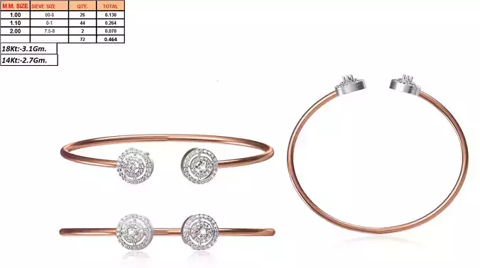 Round Shaped Thin Rose Gold Ring 3