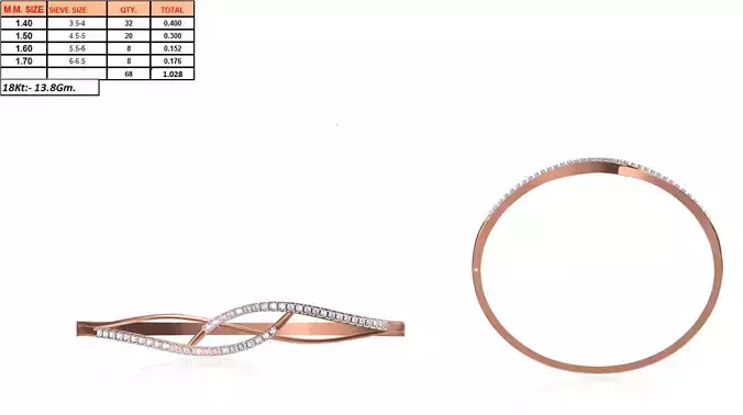 Swirl Rose Gold Ring With Diamonds 32