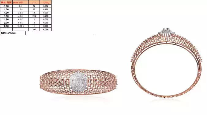 Thick Rose Gold Ring With Diamonds