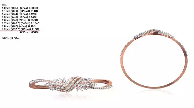 Swirl Rose Gold Ring With Diamonds 37