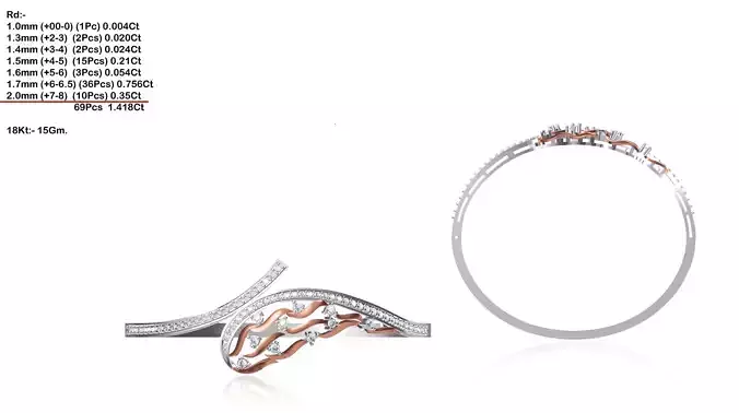 Spiral Ring With Diamonds 4