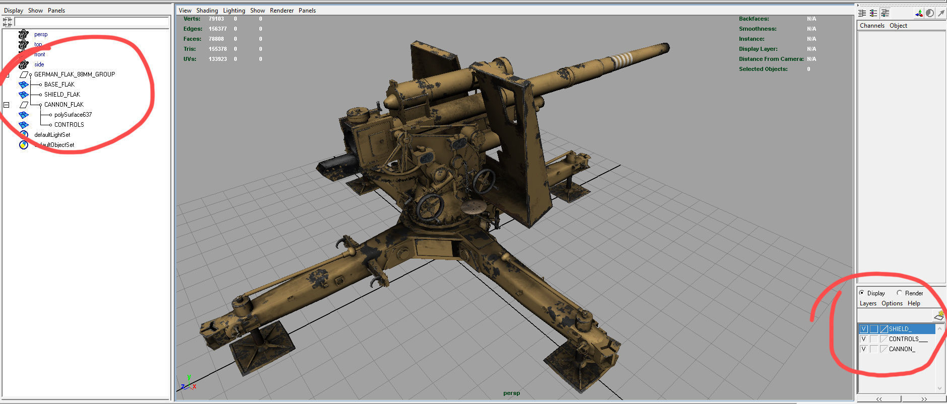 GERMAN FLAK 36 88MM 3D model_13