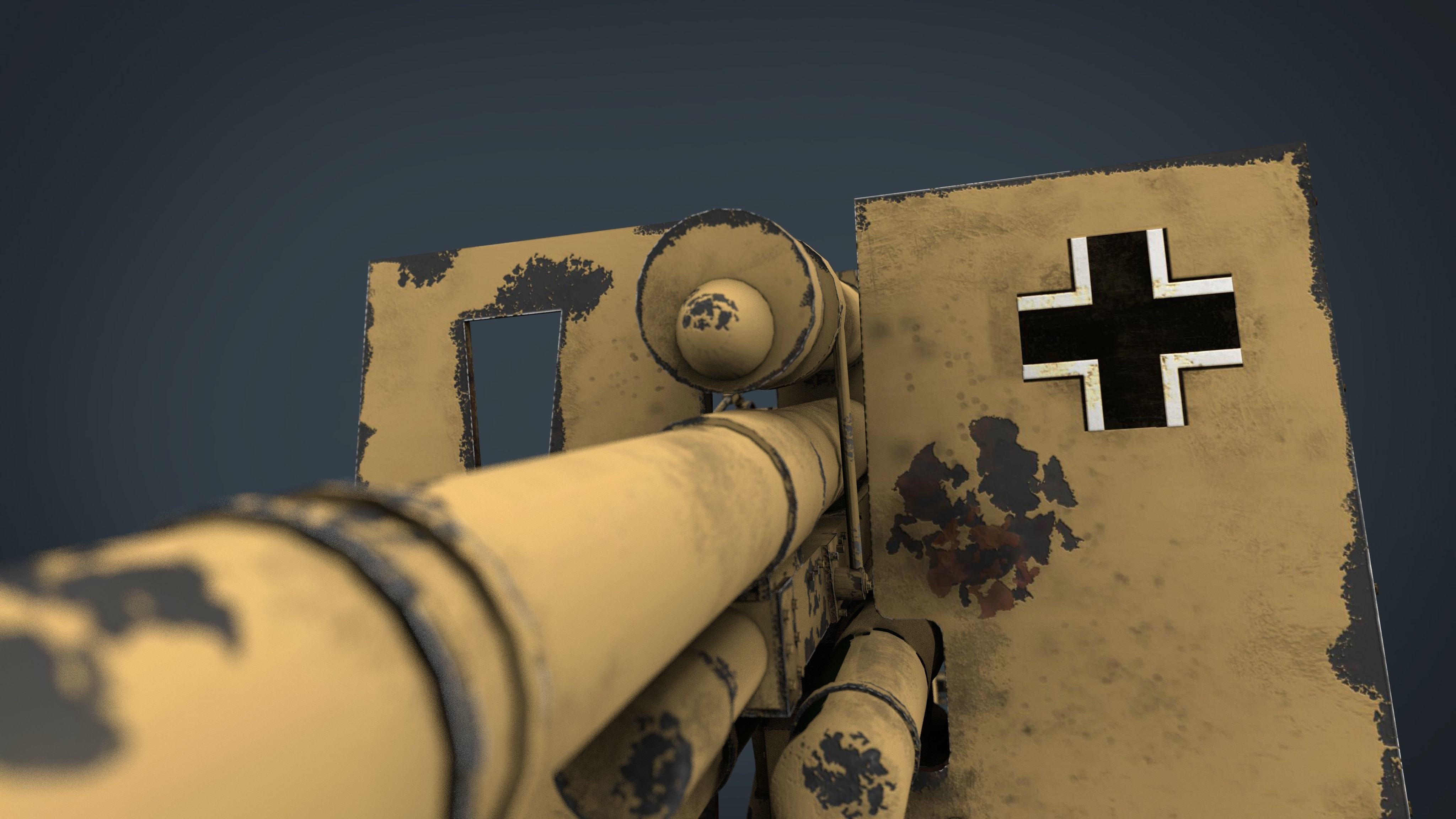 GERMAN FLAK 36 88MM 3D model_5