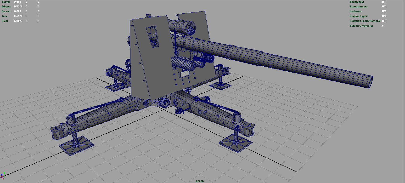 GERMAN FLAK 36 88MM 3D model_3