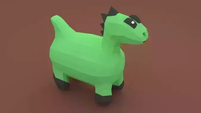 Chibi Dinosaurus 3D Model