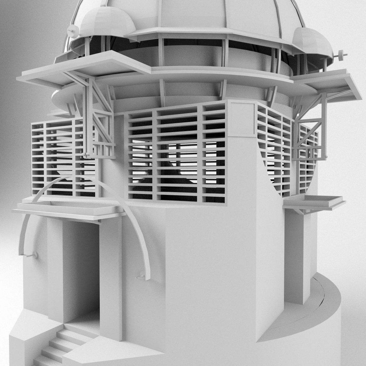 Epicyclarium - Fantasy Building - Lebbeus Woods 3D model_5