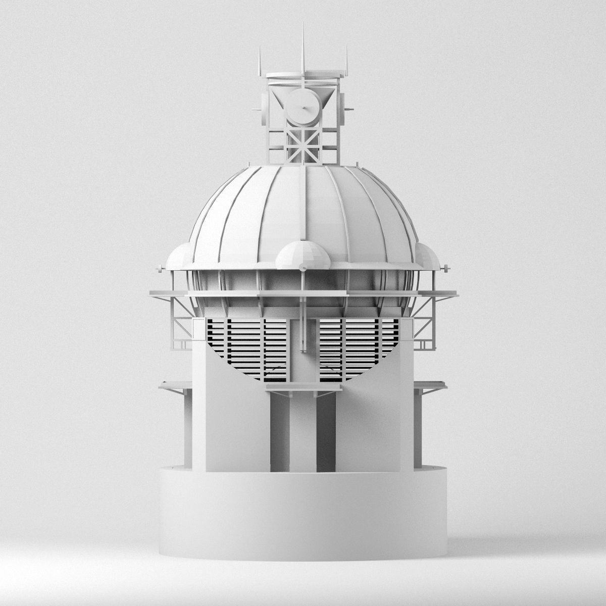 Epicyclarium - Fantasy Building - Lebbeus Woods 3D model_3