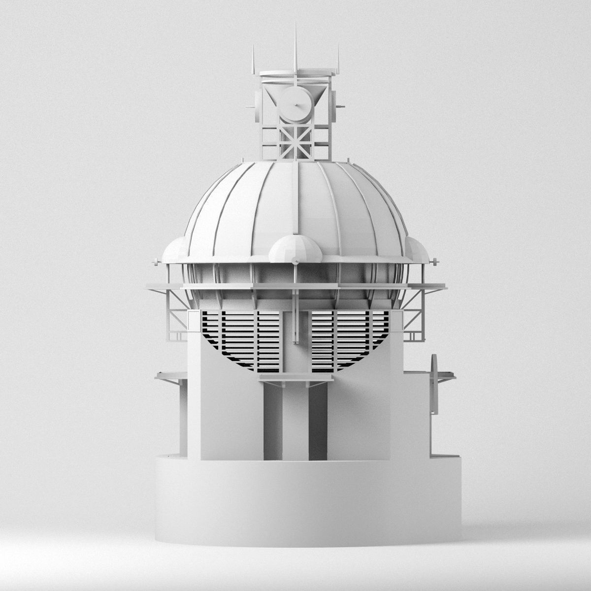 Epicyclarium - Fantasy Building - Lebbeus Woods 3D model_4
